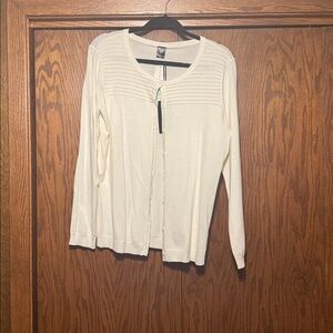 Women's Cream Cardigan Sweater